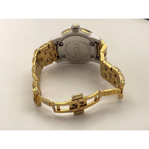 Glam Rock Swiss Womens Watch 46mm New Battery Date WR 10ATM Small Wrist 5-5.25 - Picture 9 of 11